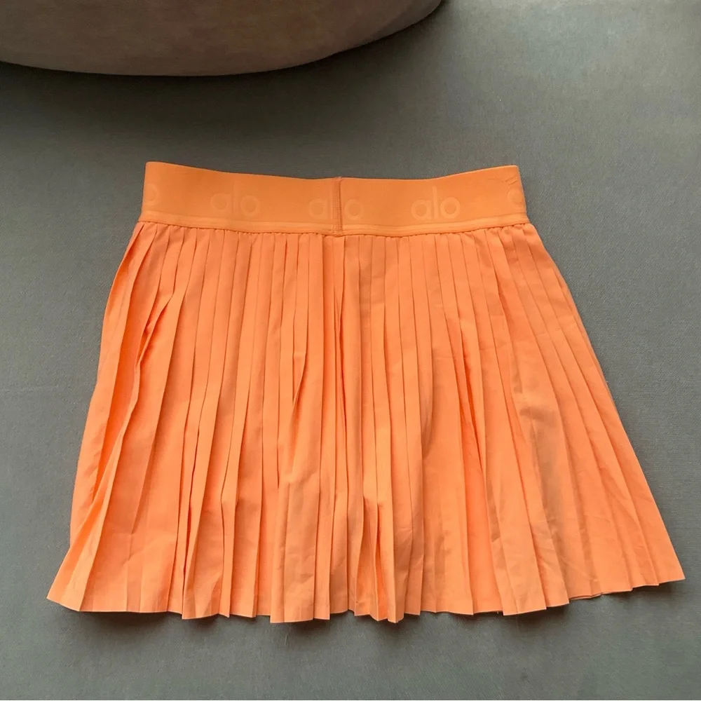 Alo Yoga Aces Tennis Skirt Cantaloupe S